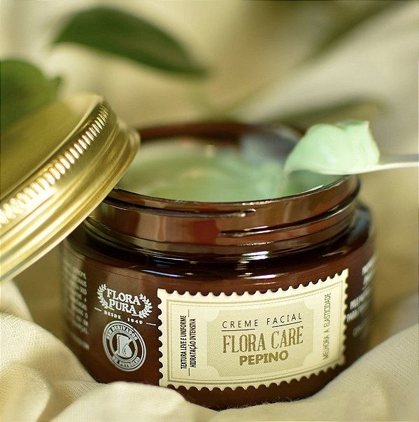 Creme facial Pepino 100ml Flora Pura