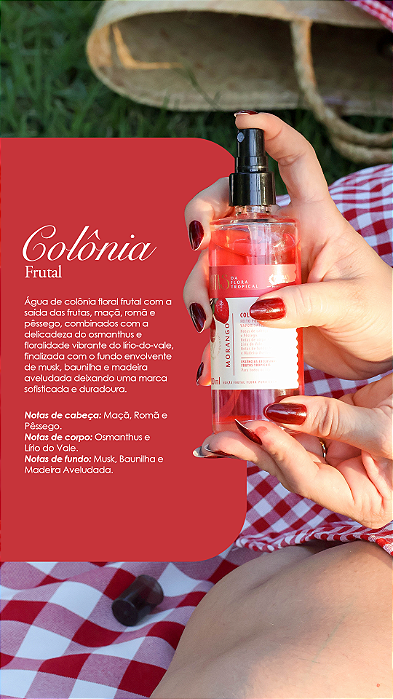 Água de Colônia Frutal Morango 120ml