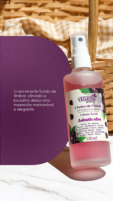 Jabuticaba Colônia Cheiro de Frutas 120ml Flora Purs