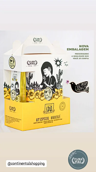 Kit SPA Viva Sertão Maracujá   Flora Pura 1380ml