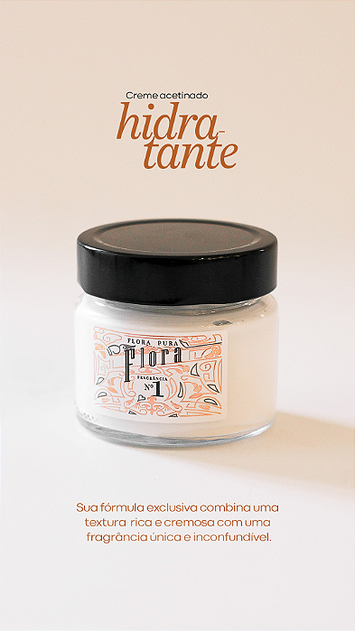 Flora n° 1 Creme acetinado hidratante desodorante 140g