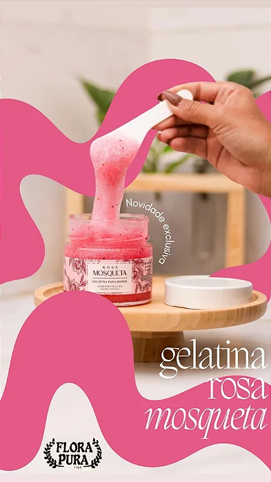 Gelatina de Banho Rosa Mosqueta 140g
