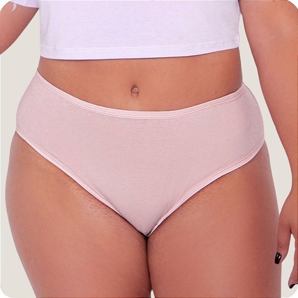 Kit 6 Tangões Plus Size Laura Cintura Alta