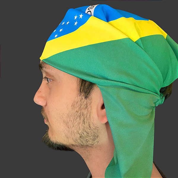 Bandanas Bandeira do Brasil - Kit 5 un.