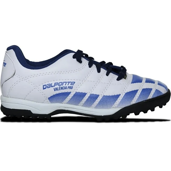 Chuteira Society Dalponte Branca com Azul