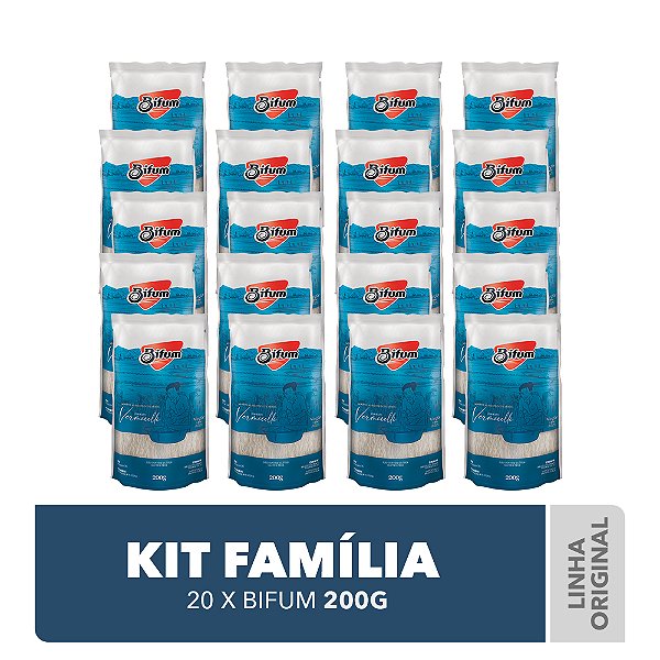 Kit 20unid Macarrão Arroz Oriental Bifum Sem Glúten Vegano 200g