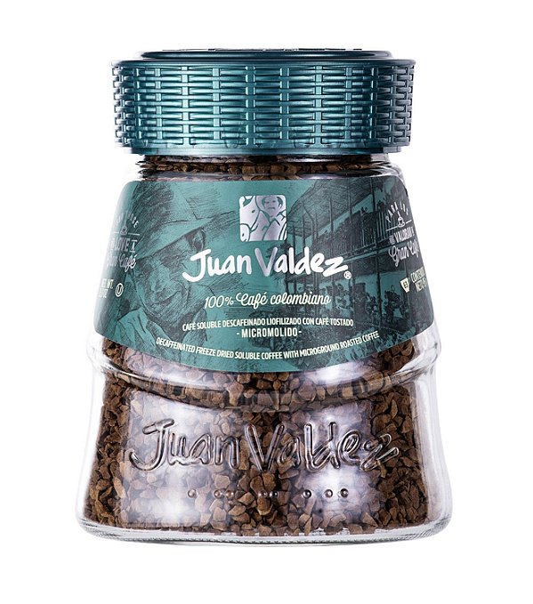 CAFÉ SOLUVEL 100 COLOMBIANO JUAN VALDEZ DESCAFEINADO 95G
