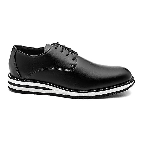 Sapato Social Oxford Esporte Fino Preto