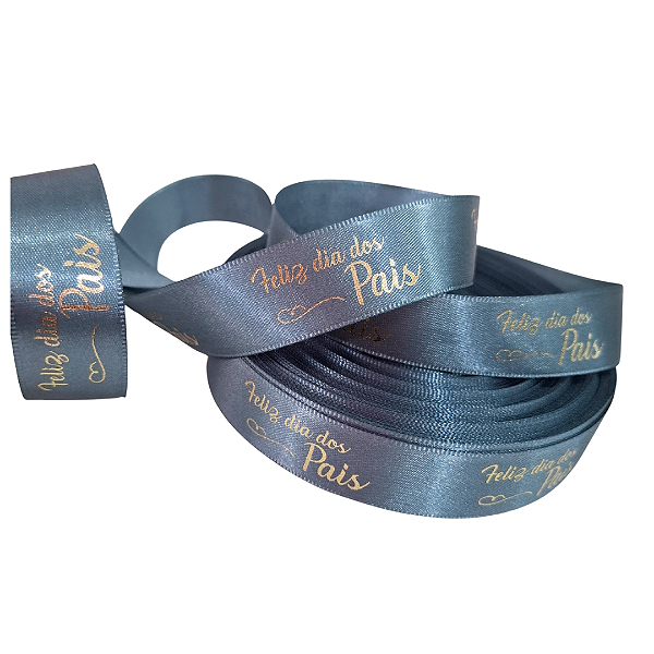 Fita cetim Dia dos Pais- 2.2cm - RL 50m