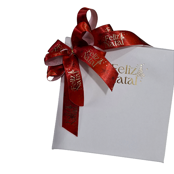 50m - Fita Cetim 2,2cm Estampa HD VERMELHO - Hot Stamping