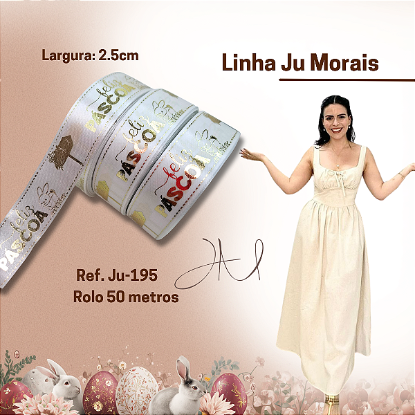 50M-Fita de Cetim Páscoa-Ju Morais