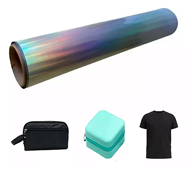 Filme De Recorte Termocolante Holográfico Metálico 24cmx 1m