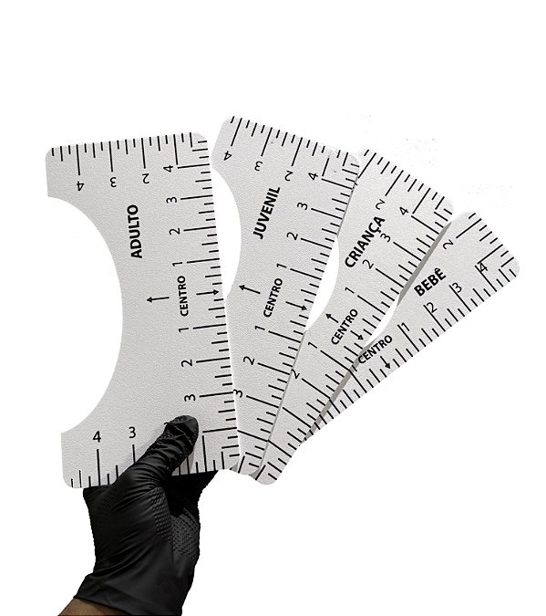 Kit 4 Réguas Gabarito para Dtf Sublimação Filme de Recorte