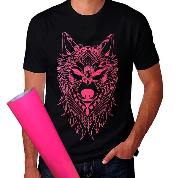 Filme de Recorte PU Rosa Neon