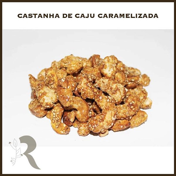 Castanha de caju caramelizada - 100g (a granel)