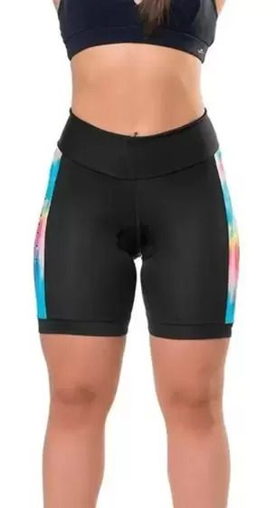 BERMUDA ELITE CICLISTICA BIKE FEMININA  PRETA EG1