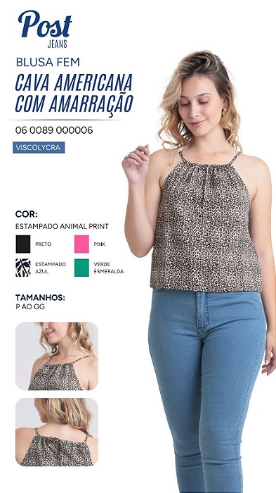 CAVA AMERICANA COM AMARRAÇÃO