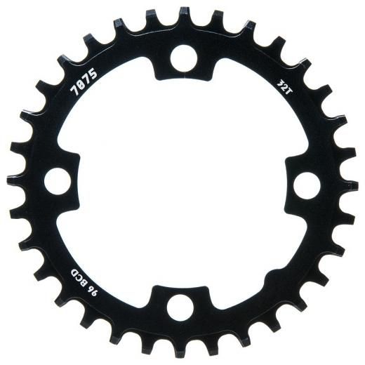 Coroa Sun Race MX 32D Aluminio preto 4 furos BCD96