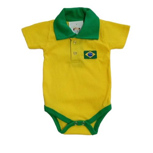Body Brasil Copa do Mundo Mauricinho Mesversário Bebê