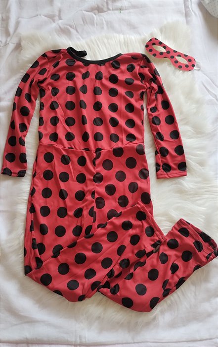 Fantasia Ladybag Ladybug Miracoluos Joaninha Menina Infantil