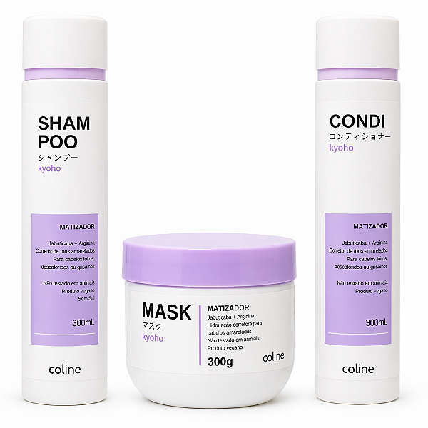 COMBO: 01 Shampoo + 01 Máscara + 01 Condicionador Kyoho
