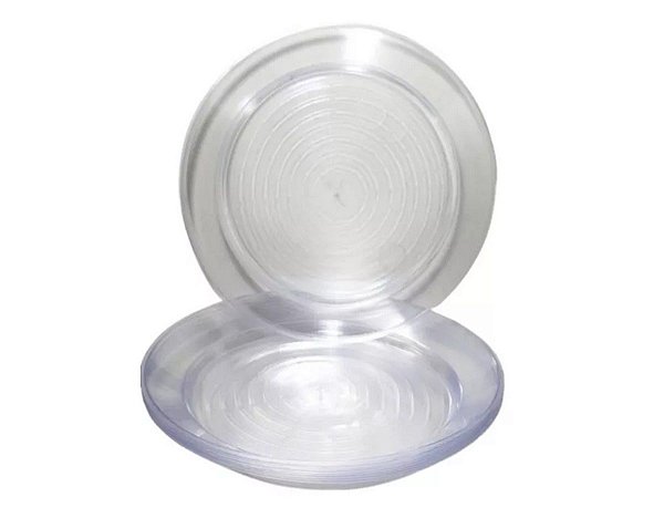 PRATO CRISTAL 18 CM - 10 UNIDADES