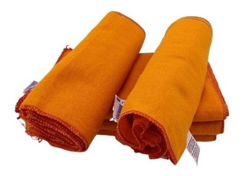 FLANELA LARANJA 28 X 48CM UND 12 UNDIDADES