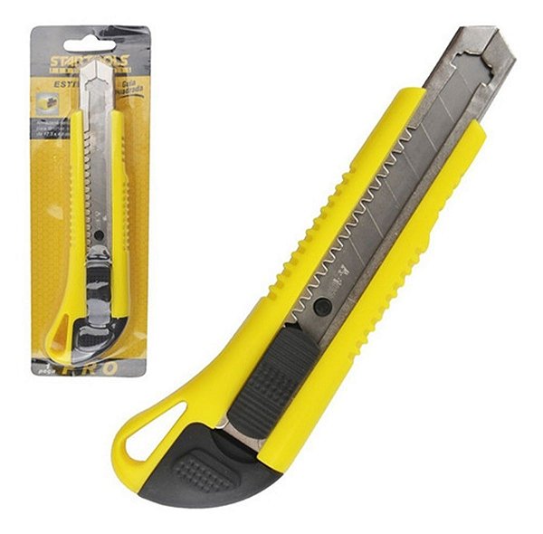 ESTILETE STARTOOLS LAMINA LARGA MULTIFUNCIONAL COM TRILHA