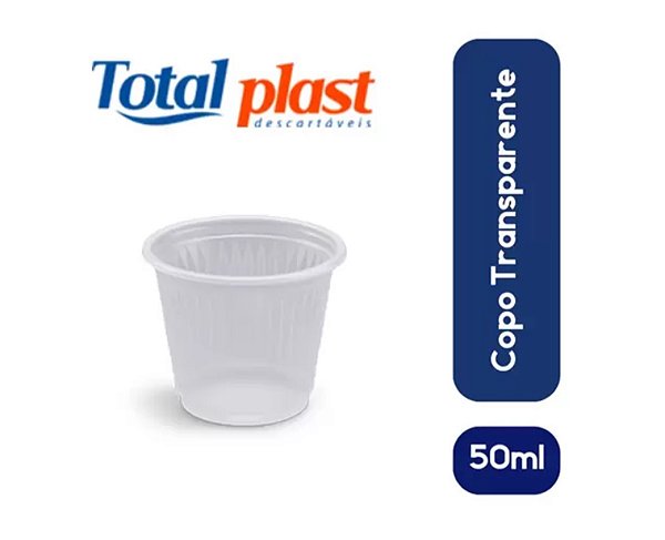 COPO 50 ML TOTALPLAST 100 UNID