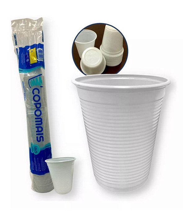 COPO 180ML COPOMAIS 100 UNIDADES