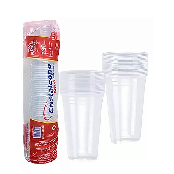 COPO 330ML CRISTALCOPO 50 UNIDADES