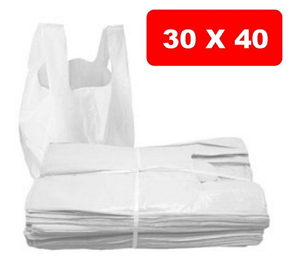 SACOLA 30 X 40 BRANCA  1.600 KG