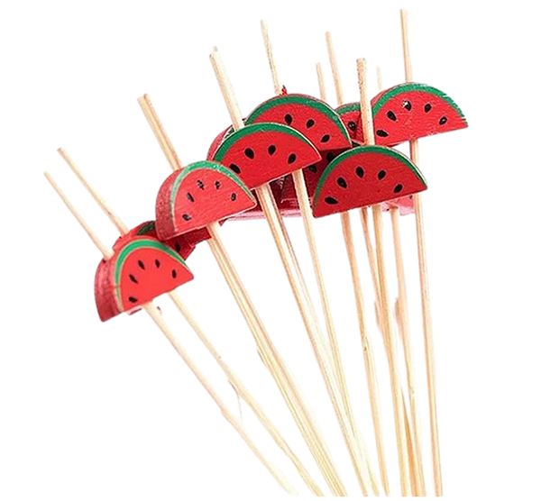 Pick Palito P/ Lanche Melancia 12cm C/12un