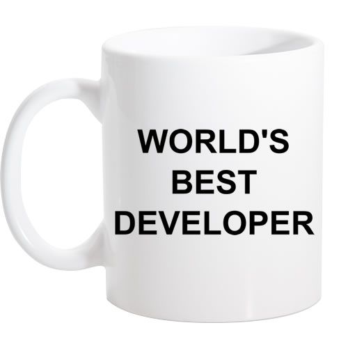 Caneca Branca World´s Best Developer