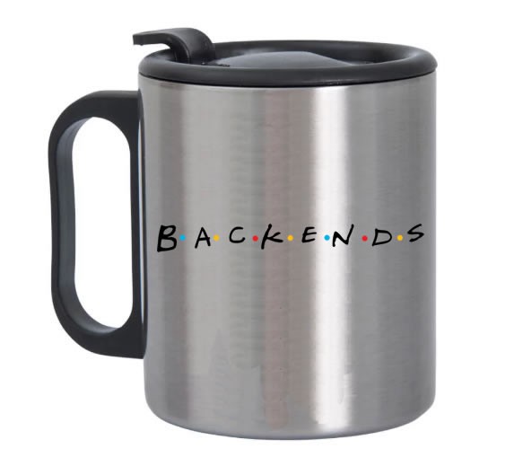 Caneca de Alumínio com Tampa para Viagem Backends