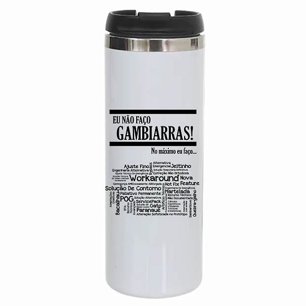 Copo Térmico Inox 330ml - Gambiarra