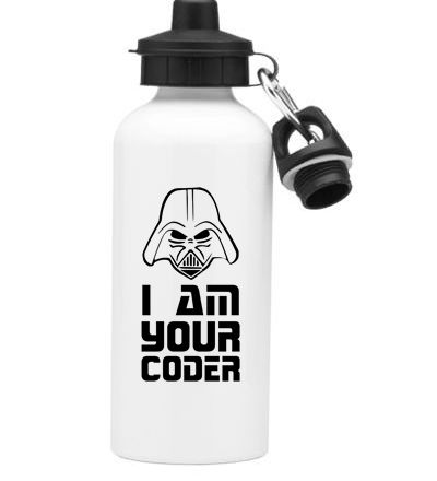 Squeeze Branco de Alumínio I Am Your Coder