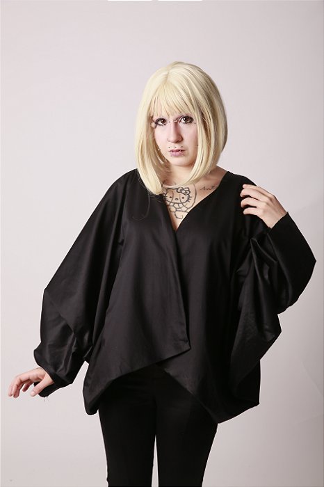 Blazer Preto 100% Algodão