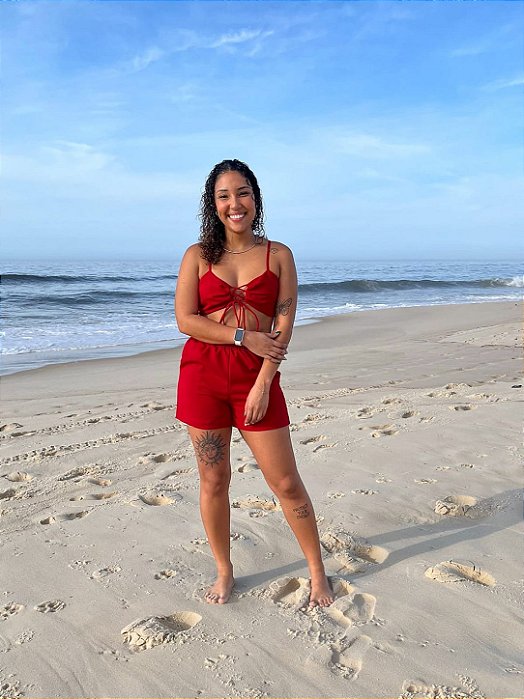 Short Coé Vermelho