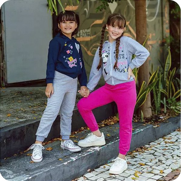 Conjuto moletom flanelado de capuz - Bem vindo ao MT Kids (Moda infantil)