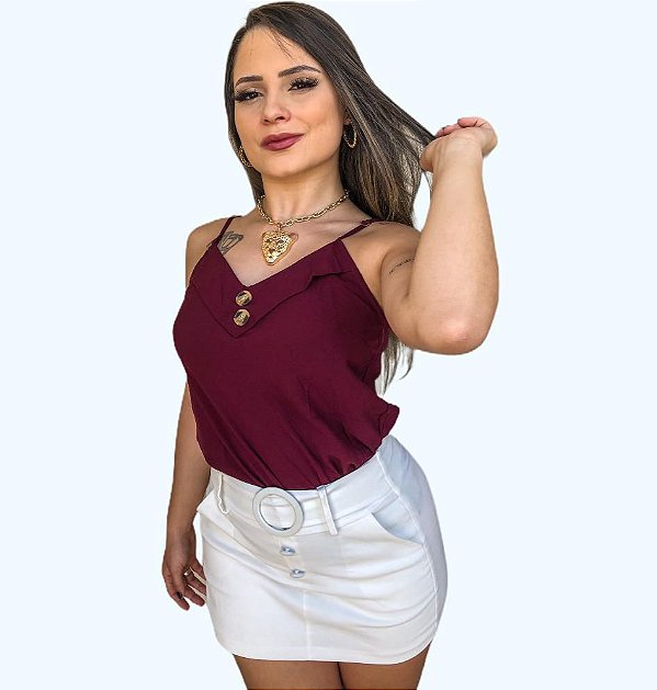 short saia com bolso