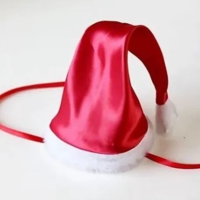 Gorro Touca de Papai noel para Pet