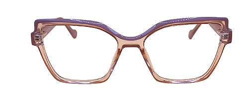 ORAMA QUADRADO GATINHO ACETATO TRANSLÚCIDO - ROSA