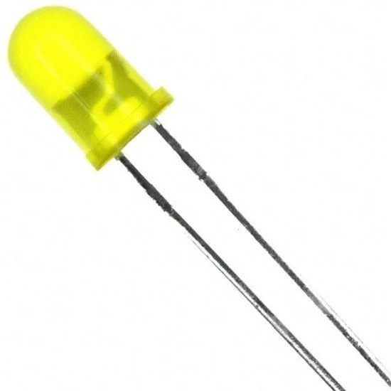 LED difuso 5mm - Amarelo