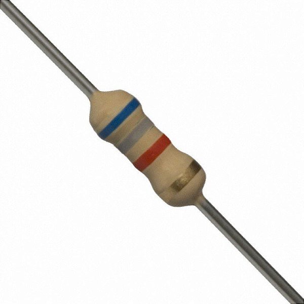 Resistor 6K8 5% (1/4W) - 10 unidades