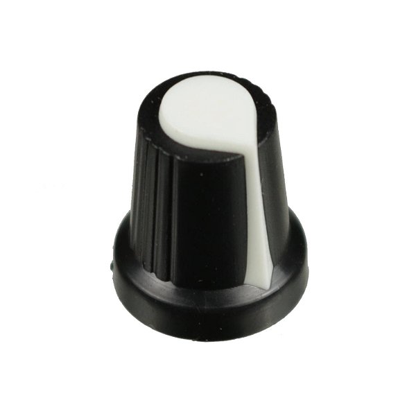 Knob para Potenciômetro 15x17mm Branco