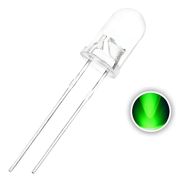 LED de Alto Brilho 5mm - Verde