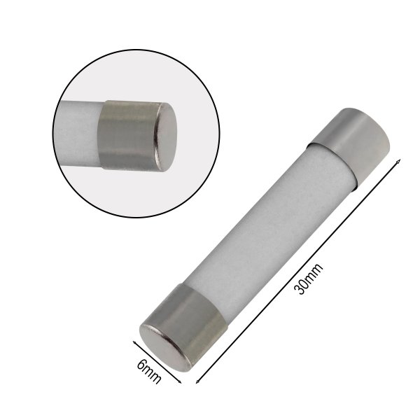 Fusível Cerâmico 6X30 - 2A 250V