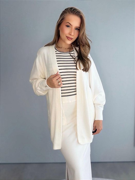 Casaco Alongado De Malha Biamar