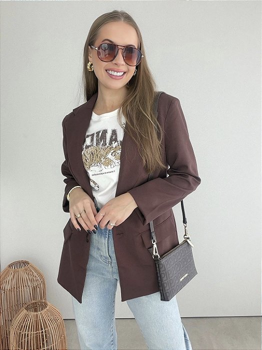 Blazer Solto ML Flor de Liz